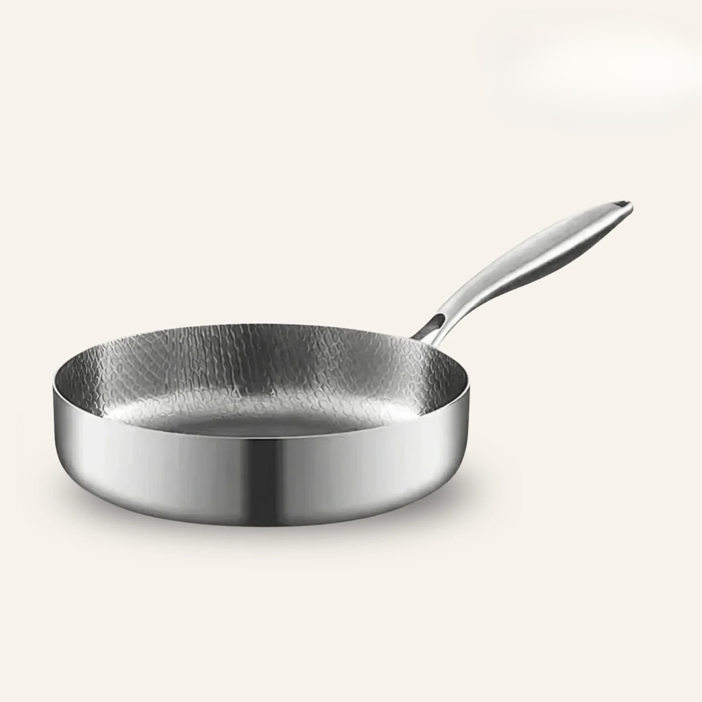 The Cupboard Stainless Steel Pan Set with Spatulas for Kitchen Cooking